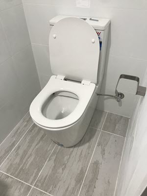 toilet installed in Bexley garage conversion